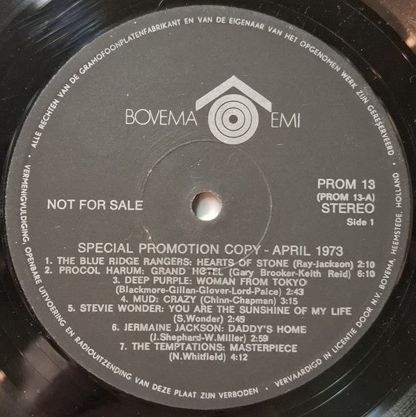 Various : Bovema Monthly Special Promotion Copy - April '73 (LP, Comp, Promo)
