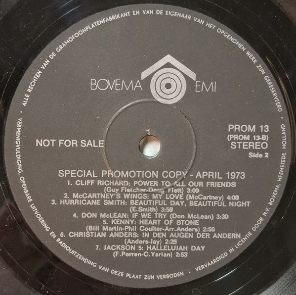 Various : Bovema Monthly Special Promotion Copy - April '73 (LP, Comp, Promo)