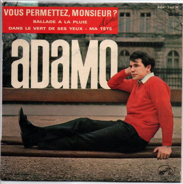 Adamo : Vous Permettez, Monsieur ? (7", EP, RP, Red)