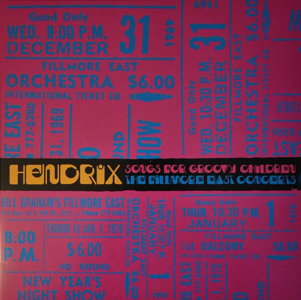 Hendrix* : Songs For Groovy Children (The Fillmore East Concerts Highlights)  (LP, RSD, Blu)