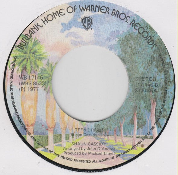 Shaun Cassidy : Do You Believe In Magic / Teen Dream (7", Single)