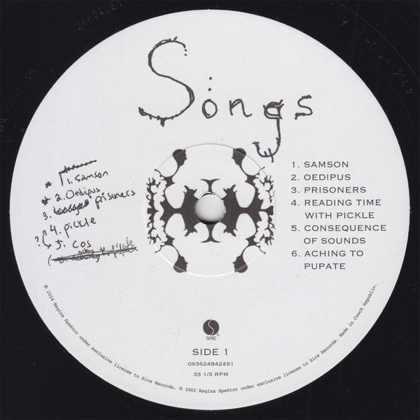 Regina Spektor : Songs (LP, Album, RE, RM)