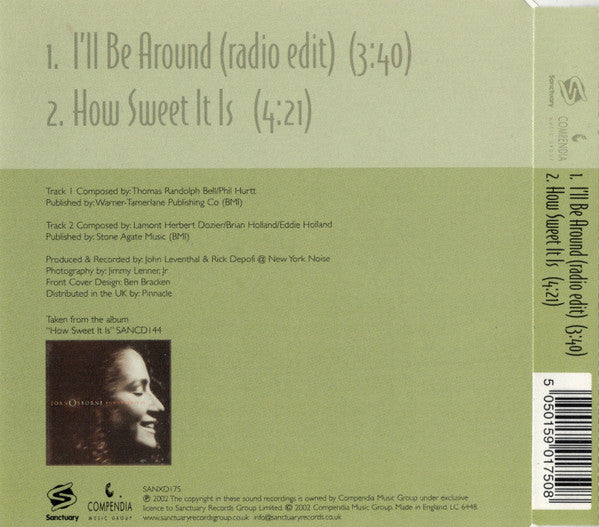 Joan Osborne : I'll Be Around (CD, Single)