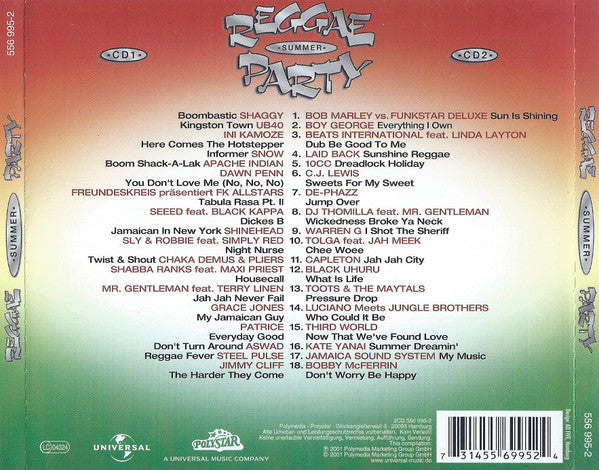 Various : Reggae Summer Party (2xCD, Comp)