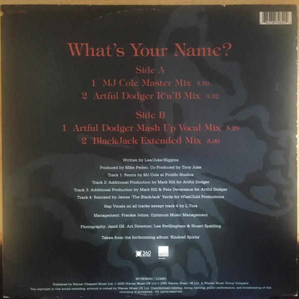 Angel Lee : What's Your Name? (12")