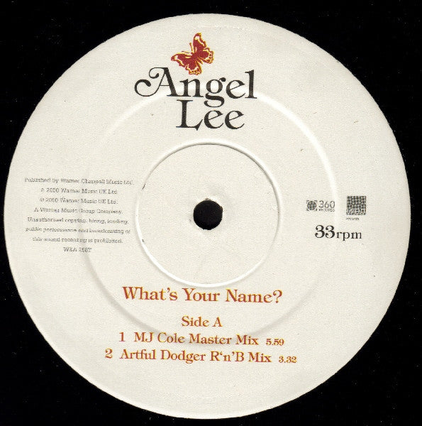 Angel Lee : What's Your Name? (12")
