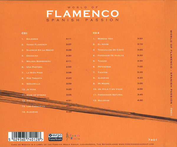 Unknown Artist : World Of Flamenco: Spanish Passion (2xCD, Comp)