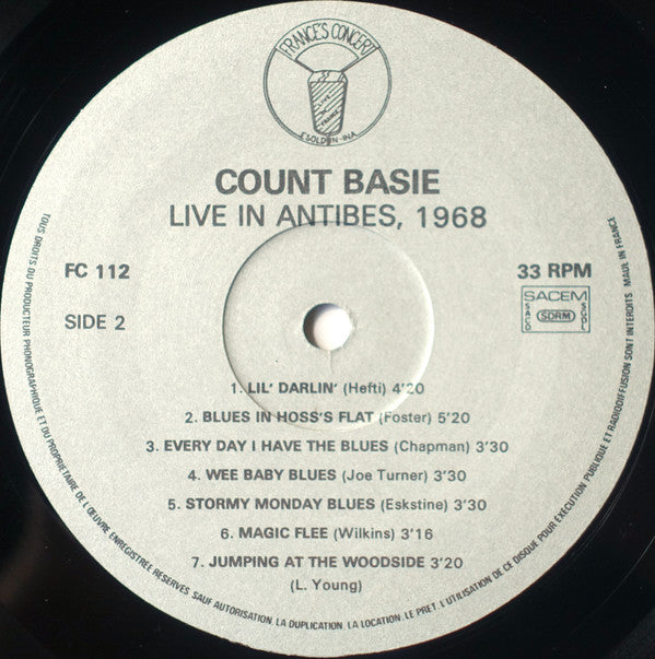 Count Basie : Live In Antibes, 1968 (LP, Album)