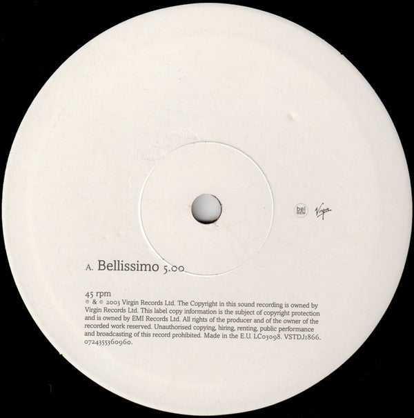 Ilya : Bellissimo (10", Promo)