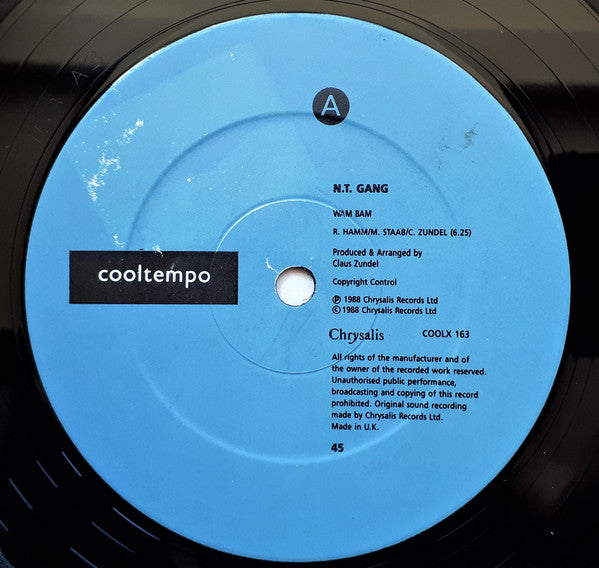 N.T. Gang : Wam Bam (12", Maxi)
