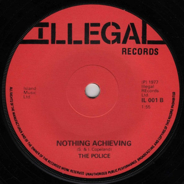 The Police : Fall Out / Nothing Achieving (7", Single)