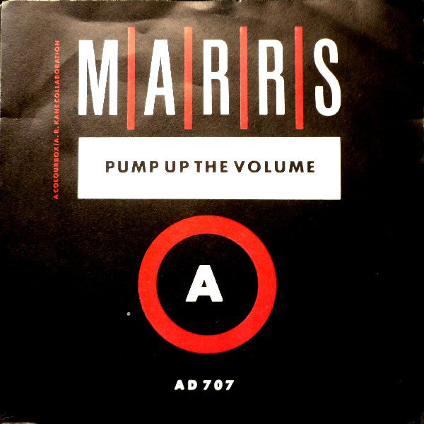 M|A|R|R|S : Pump Up The Volume (7", Single, Whi)