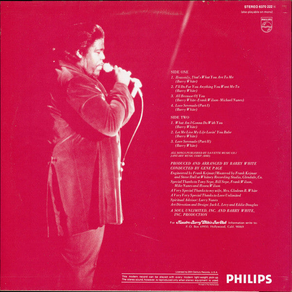 Barry White : Just Another Way To Say I Love You (LP, Album)