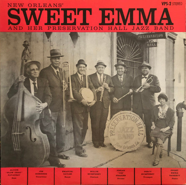 Emma Barrett : New Orleans' Sweet Emma And Her Preservation Hall Jazz Band (LP, RE)