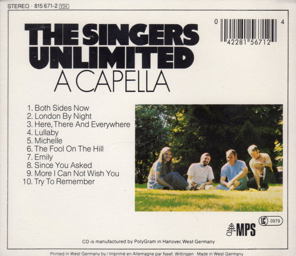The Singers Unlimited : A Capella (CD, Album)