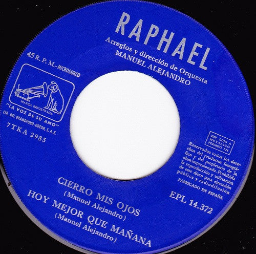 Raphael (2) : Digan Lo Que Digan (7", EP)