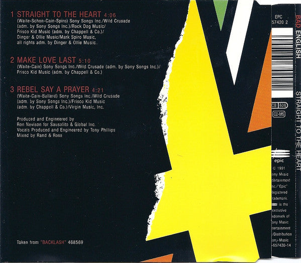 Bad English : Straight To Your Heart (CD, Maxi)