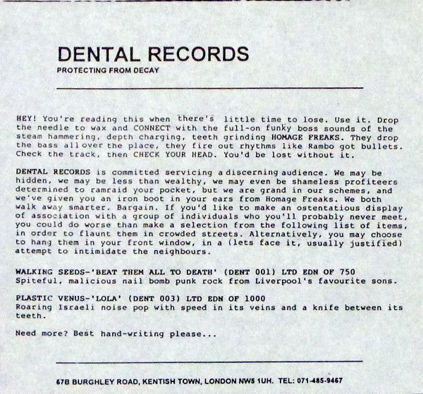 Homage Freaks : Sucker For A Happy Ending (7", Ltd, Num)