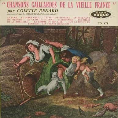 Colette Renard Accompagnée Par Raymond Legrand Et Son Orchestre : Chansons Gaillardes (10", Album)