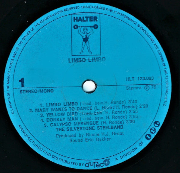The Silvertone Steelband : Limbo Limbo (LP, Album, Blu)