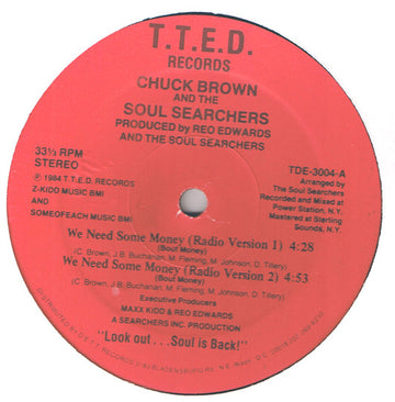 Chuck Brown & The Soul Searchers : We Need Some Money (12")