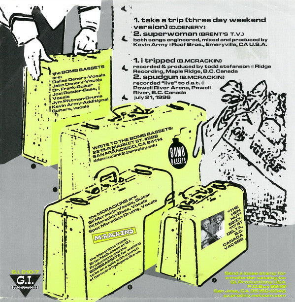 The Bomb Bassets And McRackins : Trip (7", EP)