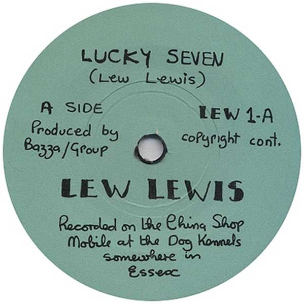 Lew Lewis : Lucky Seven (7", Single, Blu)