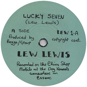 Lew Lewis : Lucky Seven (7", Single, Blu)