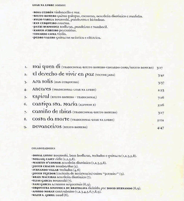Luar Na Lubre : Espiral (CD, Album)