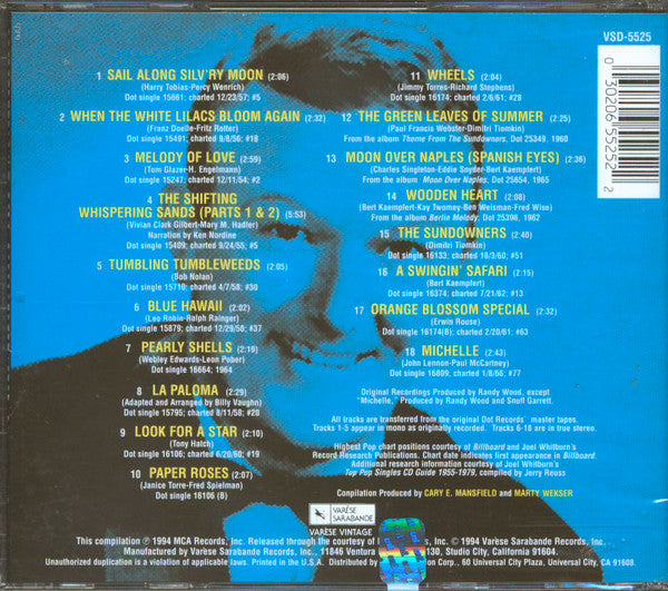 Billy Vaughn : Melody Of Love The Best Of Billy Vaughn (CD, Comp)