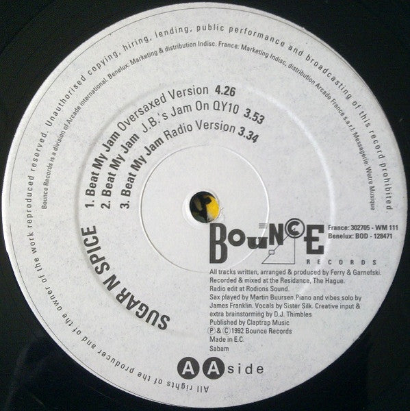 Sugar N Spice : Beat My Jam (12")