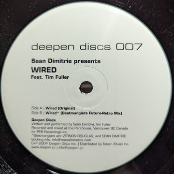 Sean Dimitrie Feat. Tim Fuller : Wired (12", TP)