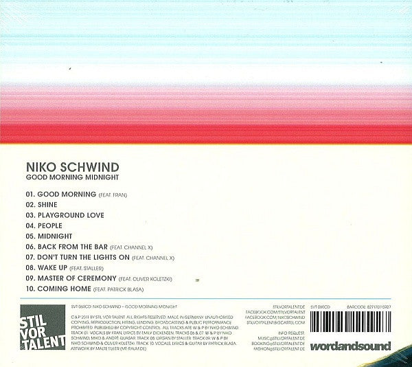 Niko Schwind : Good Morning Midnight (CD, Album)
