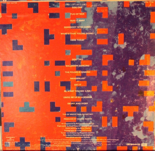 Paul McCartney : Tug Of War = Esfuerzo Supremo (LP, Album)