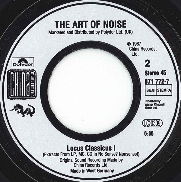The Art Of Noise : Paranoimia '89 (7", Single)