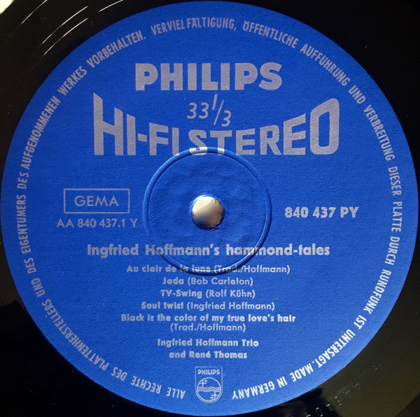 Ingfried Hoffmann : Hammond Tales (LP, Album)