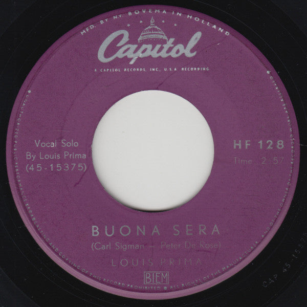 Louis Prima : Oh Marie / Buona Sera (7", Single)