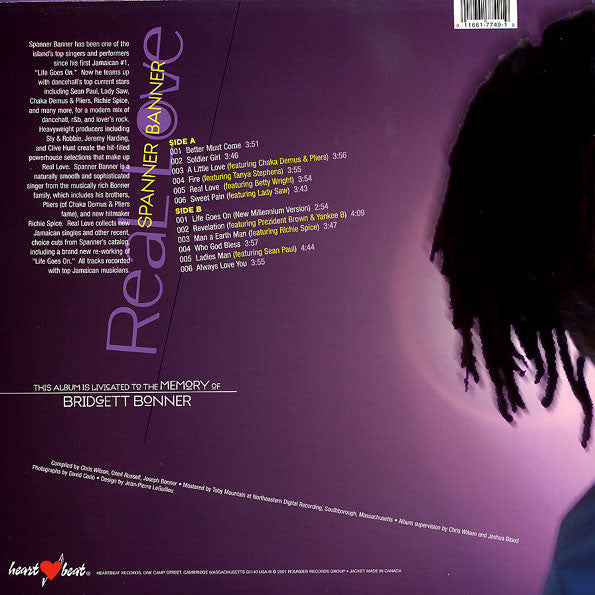 Spanner Banner : Real Love (LP, Album)