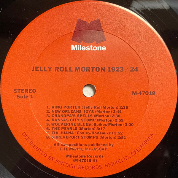 Jelly Roll Morton : Jelly Roll Morton 1923/24 (2xLP, Album, Comp, Mono, RM, Gat)