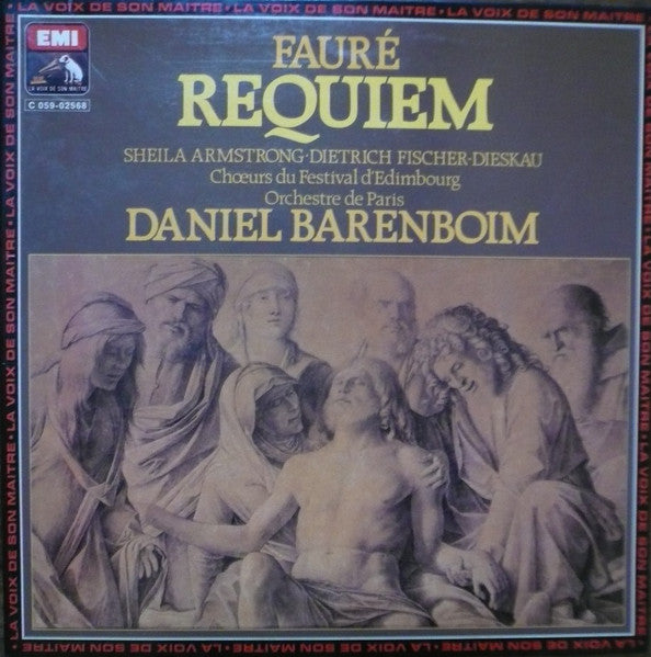 Gabriel Fauré, Daniel Barenboim, Sheila Armstrong, Dietrich Fischer-Dieskau, Edinburgh Festival Chorus, Orchestre De Paris : Requiem (LP)
