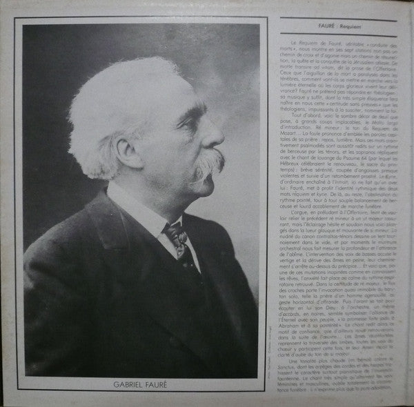 Gabriel Fauré, Daniel Barenboim, Sheila Armstrong, Dietrich Fischer-Dieskau, Edinburgh Festival Chorus, Orchestre De Paris : Requiem (LP)