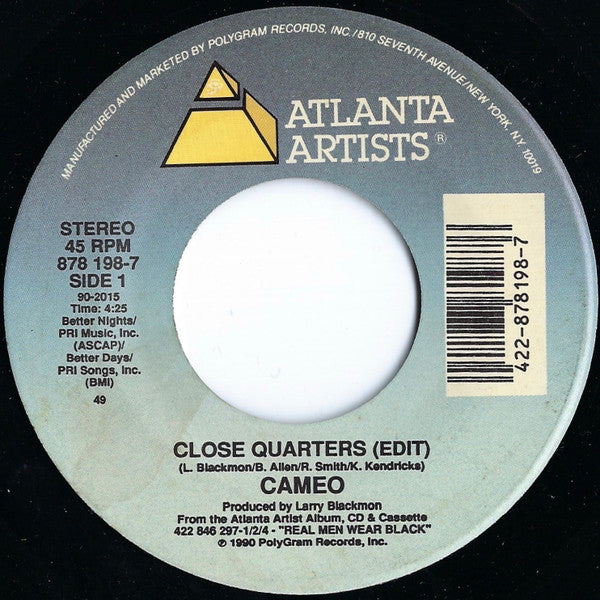 Cameo : Close Quarters (7")