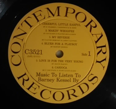 Barney Kessel : Music To Listen To Barney Kessel By (LP, Album, Mono, Dee)