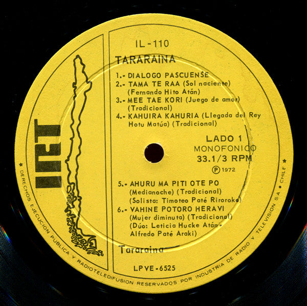 Tararaina : Tararaina (LP, Album, Mono)