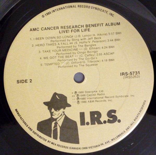 Various : Live! For Life (LP, Album)