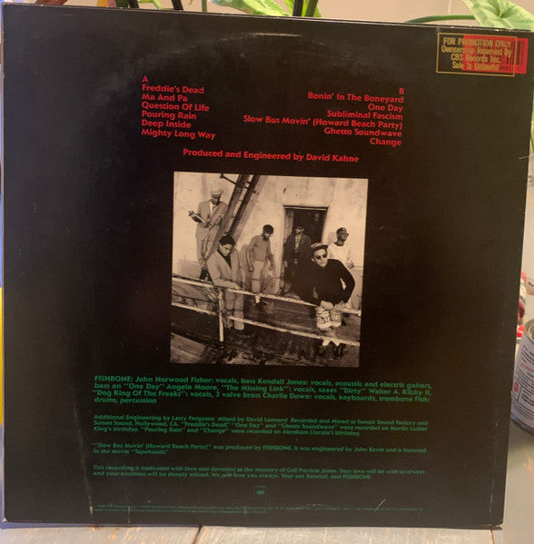 Fishbone : Truth And Soul (LP, Promo)