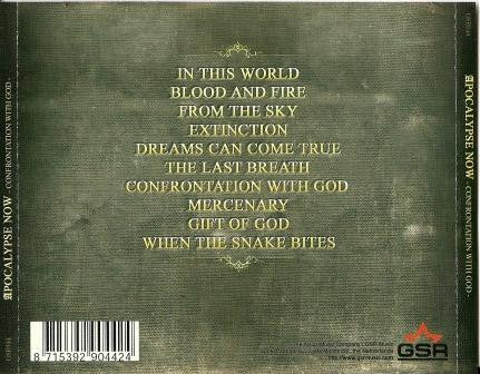 Apocalypse Now : Confrontation With God (CD, Album)