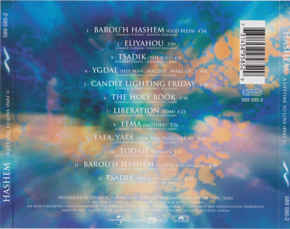 Hashem : A Lifetime To Love (Part 1) (CD, Album)