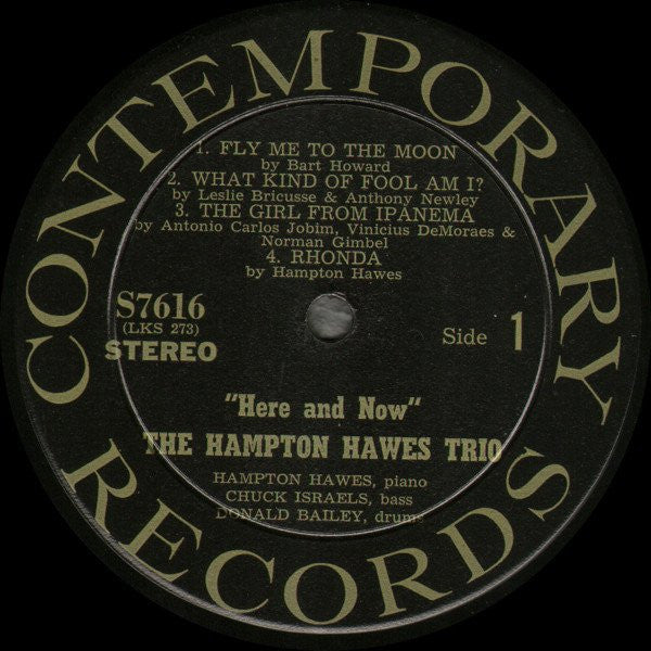 Hampton Hawes Trio : Here And Now (LP, Album)