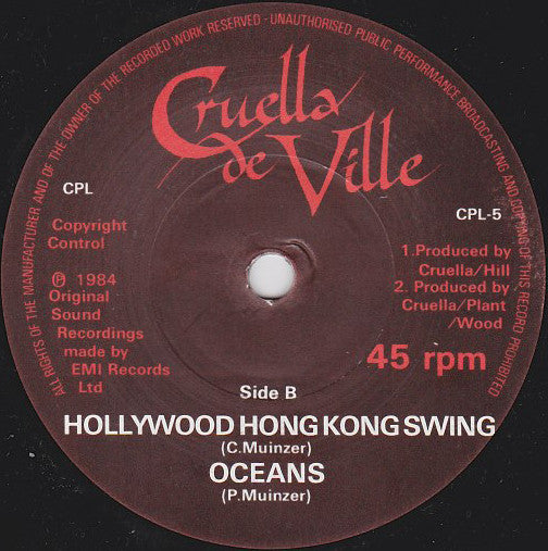 Cruella De Ville : I'll Do The Talking (7", Single)